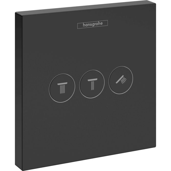 Built-in thermostatic shower 7 in 1 set HANSGROHE Pulsify S 260, 2jet, Matt Black