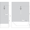 Комплекты душевых стоек HANSGROHE Raindance Select S 150 3jet 90 см, 26626000