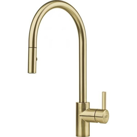 Kitchen (sink) faucet FRANKE Eos-Neo with pull-out hose, gold