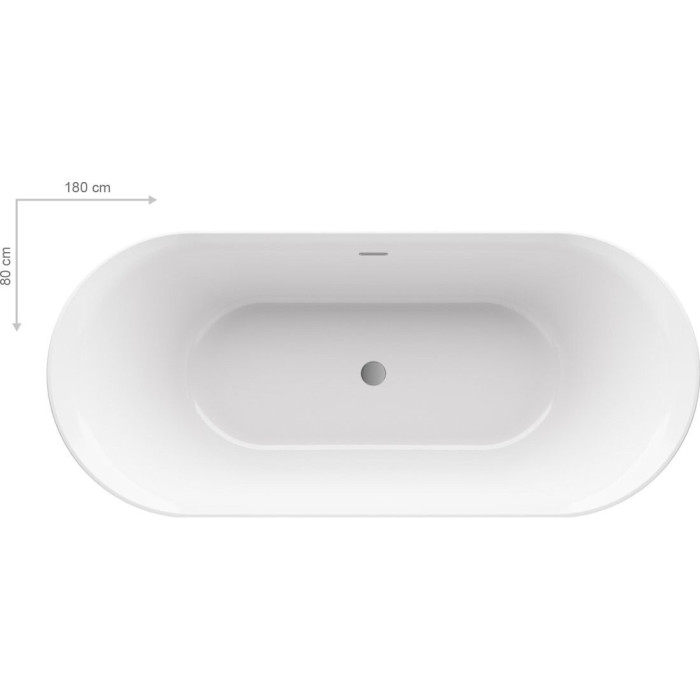 Acrylic bathtub RAVAK Ypsilon