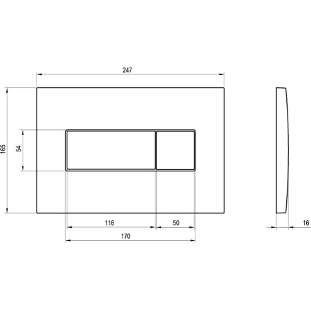 Water drain button RAVAK Uni, X01457