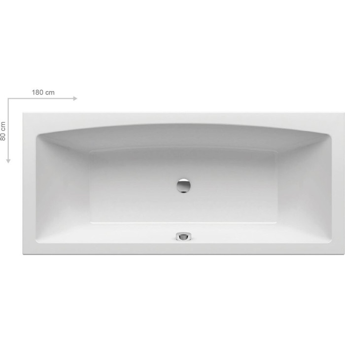 Acrylic rectangular bathtub RAVAK Formy 02 Slim