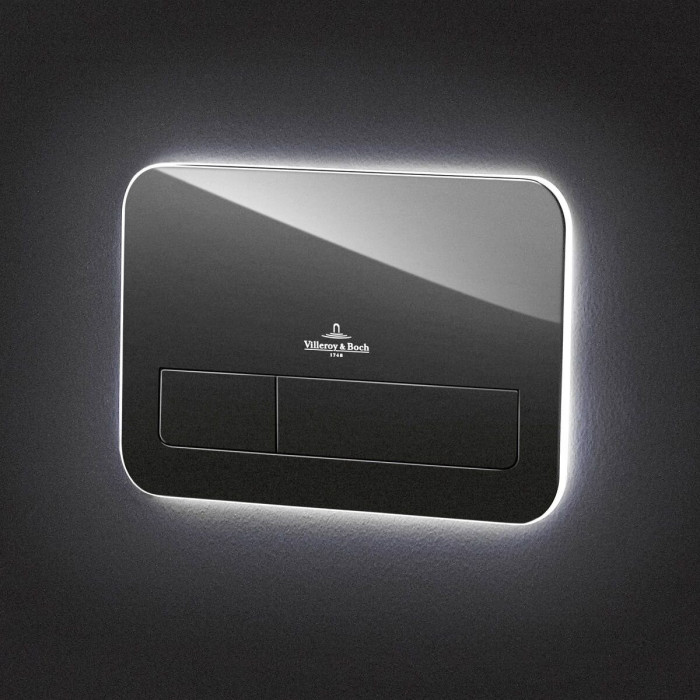 Сливная кнопка VILLEROY & BOCH 200G с стеклянной LED оболочкой, 921843RB