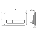 Veepuhastusplaat VILLEROY & BOCH 200G klaasist LED korpusega, 921843RB