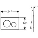 Geberit Sigma 20 water flush button, stainless steel, 115882SN1