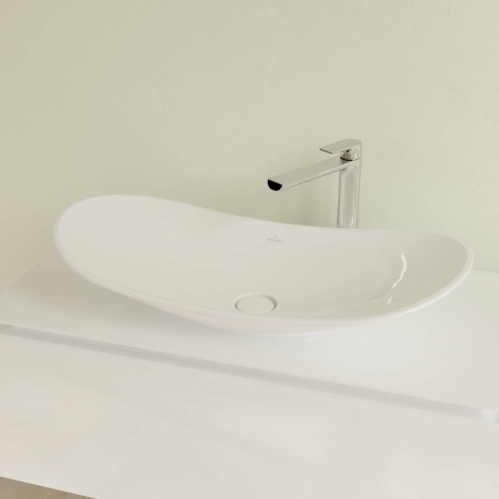 Valamu on paigaldatud VILLEROY & BOCH My Nature 810 x 410 mm