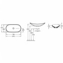 Умывальник установлен VILLEROY & BOCH My Nature 810 x 410 мм