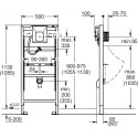 GROHE Rapid SL concealed frame for urinal, 38786001