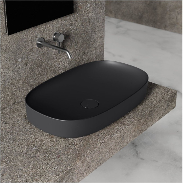 Pinnale paigaldatav kraanikauss ALICE CERAMICA Form 650 x 400 mm (värvivalik)