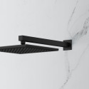 Built-in thermostatic shower set with holder from siens MARINER Quadrum set, Matt Black
