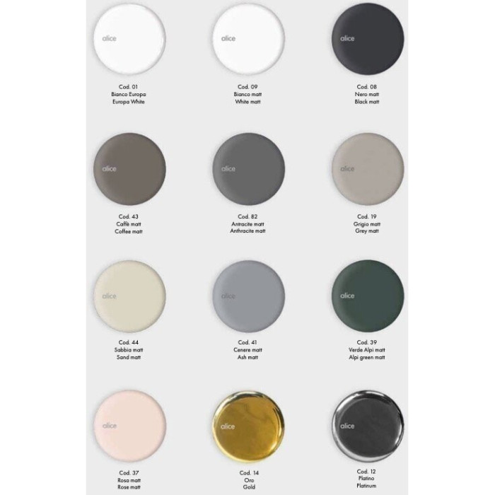 Countertop sink ALICE CERAMICA Unica 550 x 350 mm (feather selection)