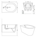 Rippuv bidet ALICE CERAMICA peidik.