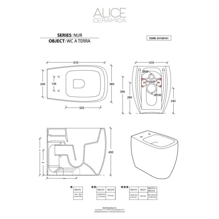 Tutvustatakse üksust ALICE CERAMICA Nur