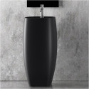 Freestanding sink with mixer tap hole ALICE CERAMICA Nur (feather color option)