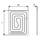 Kuiv süsteemi plaat UPONOR Renovis 200 x 625 mm