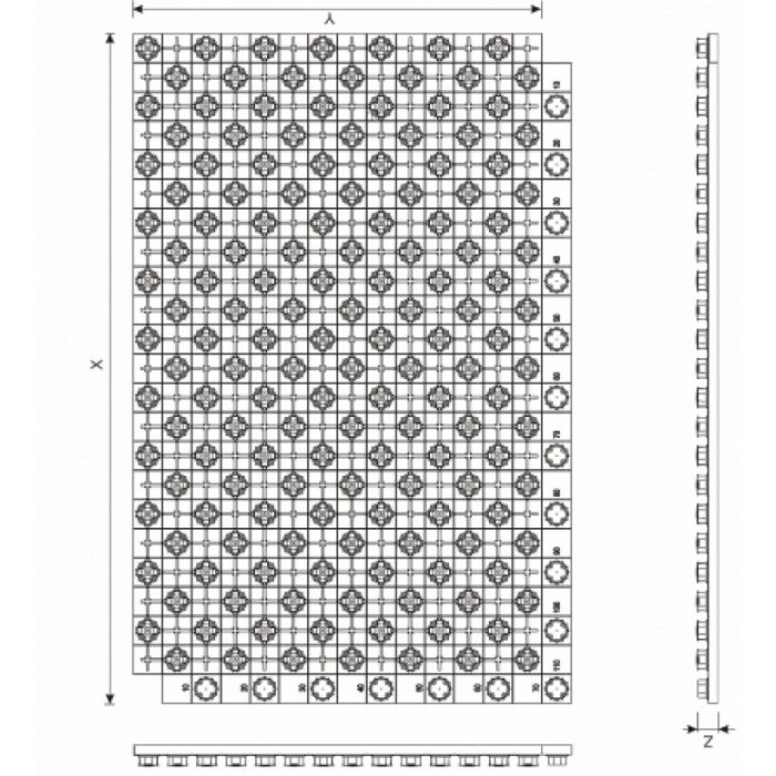 Montaažiplaat MEPAfloor koos isolatsiooniga 1400 x 800 mm x 31 mm