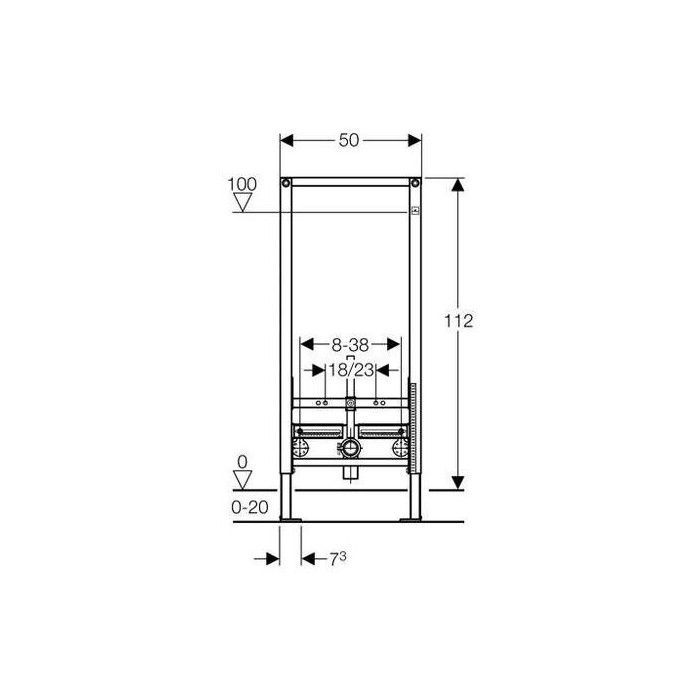 Подводка для биде GEBERIT Duofix Sigma, 111.510.00.1