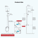 Old overhead shower system, AB-A176