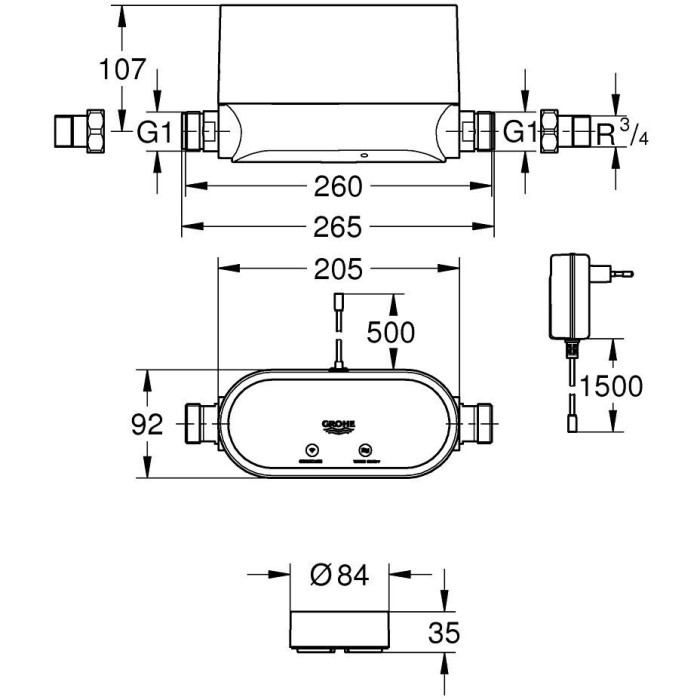 Управление водоснабжением с функцией отключения GROHE Sense Guard, 22502LN1