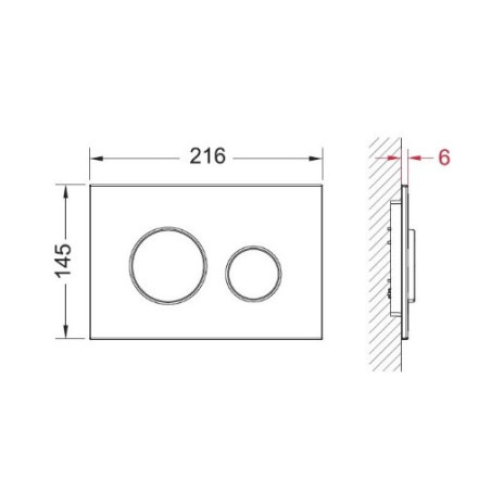 TECEloop water drainage plate, black-matt