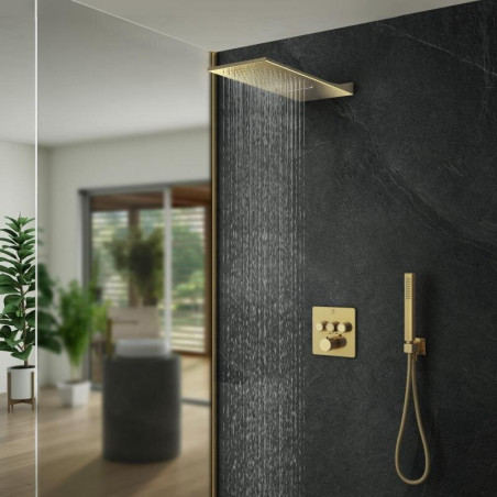 Built-in thermostatic shower set MARINER Eden B, Gold