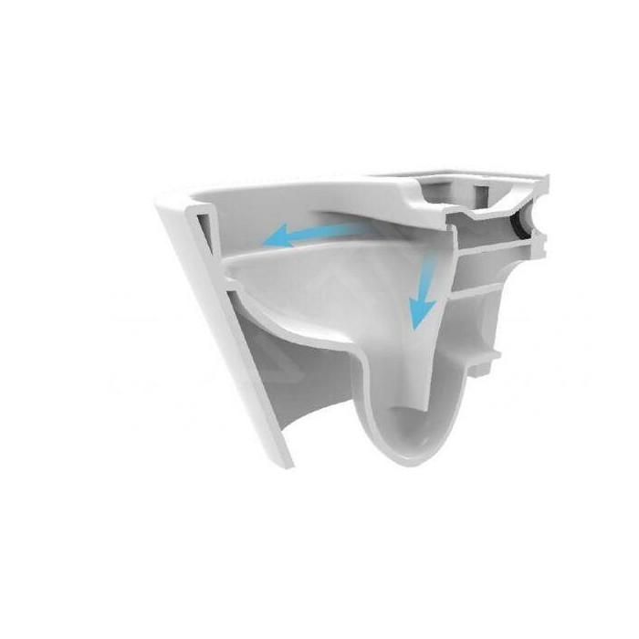 Potinkinis universaalne WC-raami komplekt EU (4 in 1) + riputatav WC EU Square Rimless koos slim Soft Close kaanega