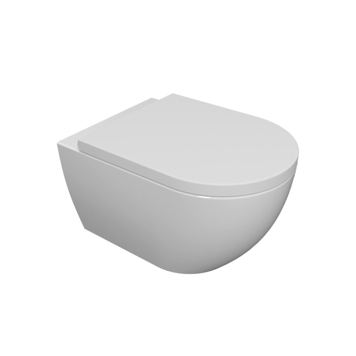 Potinkinis universaalne tualetiraami komplekt EU (4 in 1) + riputatav tualett EU Round W3 Rimless koos slim Soft Close'iga