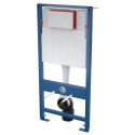 Built-in universal toilet (WC) frame sets EU (4 in 1) + wall-mounted toilet EU Round W3 Rimless with slim Soft Close seat