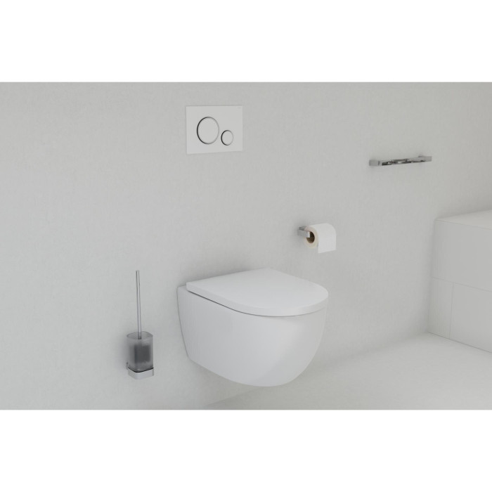 Подвесной унитаз EU Round W5 Rimless с крышкой Soft close