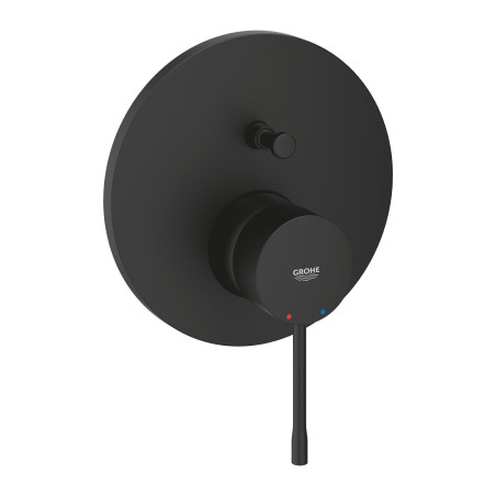 Встраиваемый смеситель для ванной-душа GROHE Essence 2 выхода, phantom black, 24167KF1