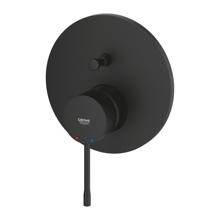 GROHE Essence concealed bath-shower mixer with 2 outlets, phantom black, 24167KF1