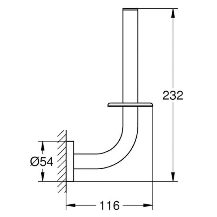WC-paberihoidja GROHE Essentials, 40385001