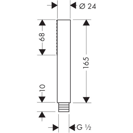 Dušipea HANSGROHE Axor 1jet, 10531000