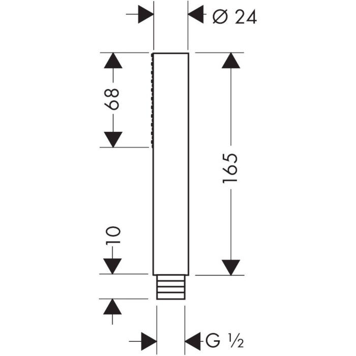 Dušipea HANSGROHE Axor 1jet, 10531000