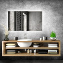 Rectangular mirror with LED spun popup SV1