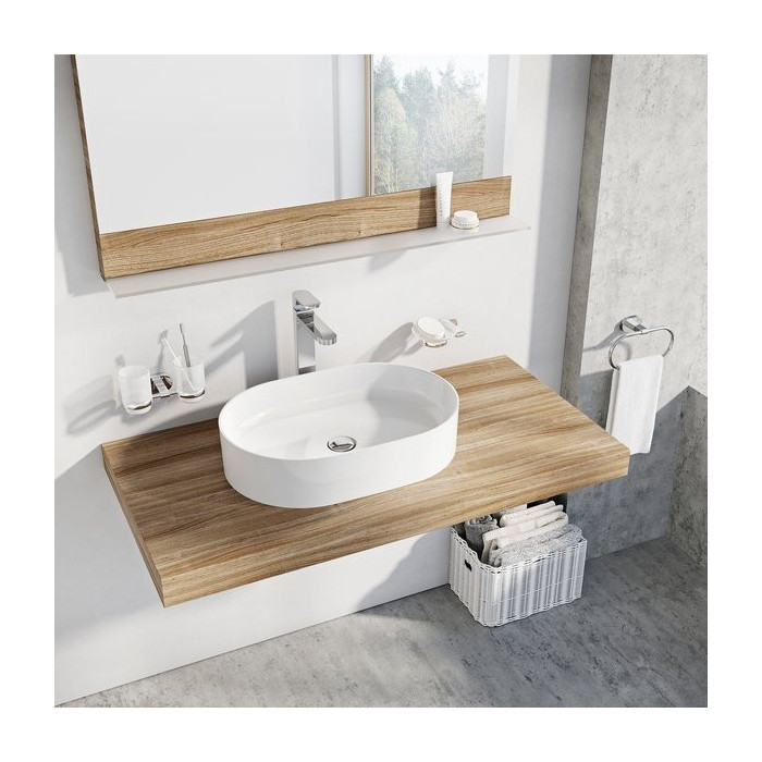 RAVAK Ceramik Slim O sink, 550 x 370 mm, XJX01155001