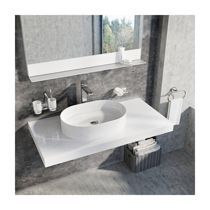 RAVAK Ceramik Slim O sink, 550 x 370 mm, XJX01155001