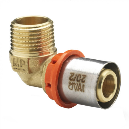 Alkūnė presuojama MP 5711 IVAR 18 (2.0) / 90° x 1/2"" väline