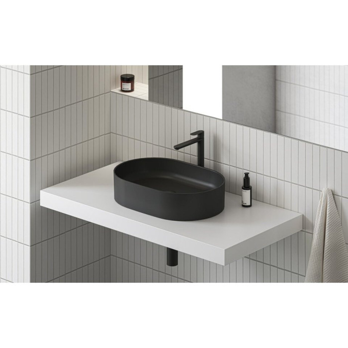Paigaldatav kraanikauss RAVAK Ceramik Slim O, 550 x 370 mm, XJX0D155000