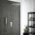 Built-in thermostatic shower set with wall holder MARINER Quadrum set 2, chrome