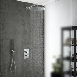 Built-in thermostatic shower set with wall holder MARINER Logica kit 2, chrome