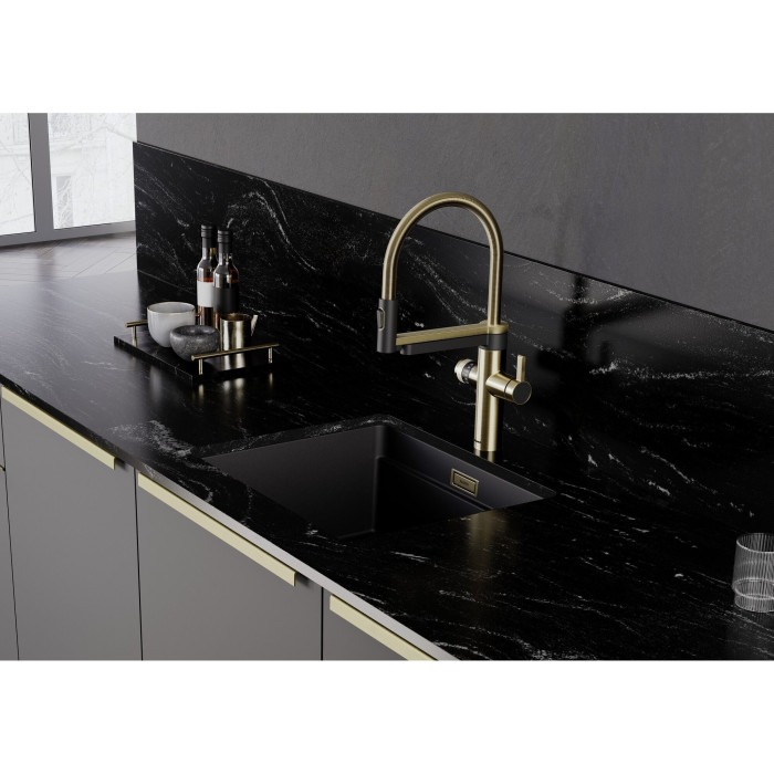 BLANCO InFino filling set, satin gold, 203476