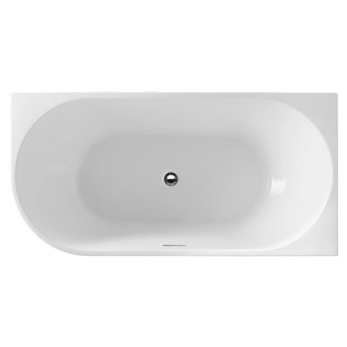Acrylic freestanding bathtub AQUALINE Tibera R 150 x 75 cm, right-hand side
