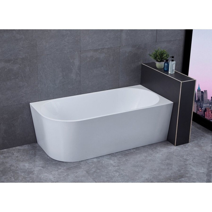 Акриловая свободно стоящая ванна AQUALINE Tibera R 150 x 75 см, правая