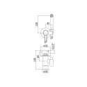 Bidetta shower set PAFFONI Light, ZDUP110BO
