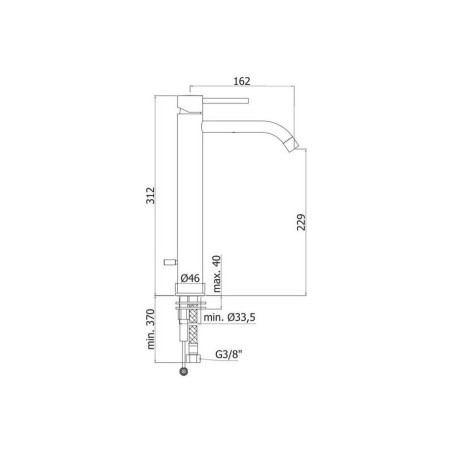 Смеситель для раковины PAFFONI Light, LIG 081 CR