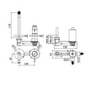 Встраиваемый смеситель для раковины PAFFONI Light, LIG105HG70