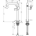 Kätevanni segisti HANSGROHE Tecturis S 240, 73370700