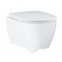Rippuv WC-pott GROHE Essence koos õhukese pehme sulgemise kaanega