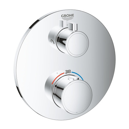 Built-in thermostatic shower mixer GROHE Grohtherm 2 outlets, chrome, 24076000